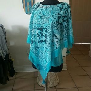 NWT $45 Blue tunic shirt